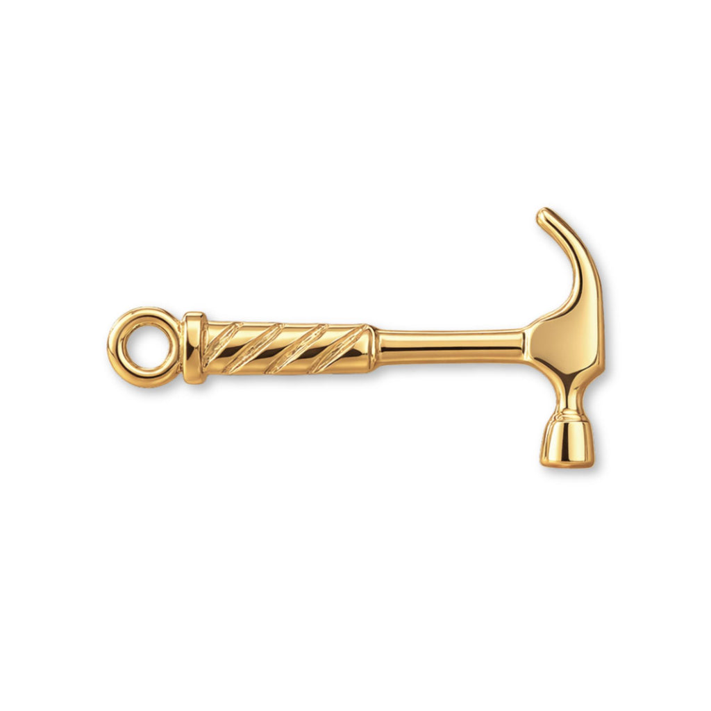 9ct Yellow Gold - Builders Hammer Charm