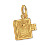18ct Yellow Gold - Book Worm Charm