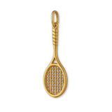 18ct Yellow Gold - Wimbledon Tennis Racket Charm