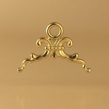 9ct Yellow Gold - Fleur-de-Lis Crest Charm