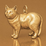 18ct Yellow Gold - Manx Cat Charm