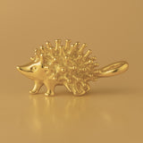 18ct Yellow Gold - Wild Porcupine Charm