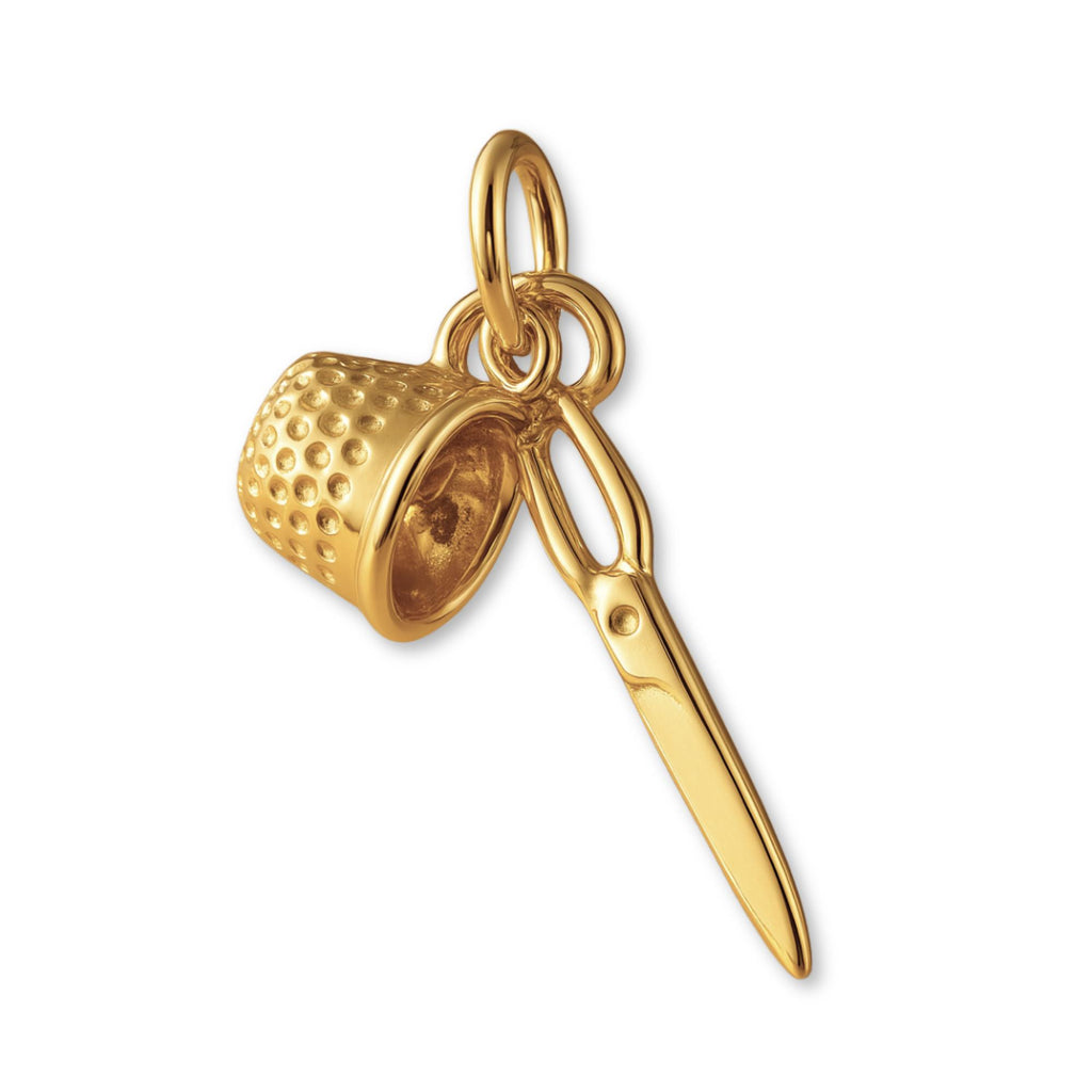 9ct Yellow Gold - Sewing Trinkets Charm