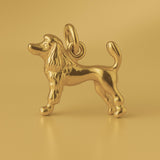 18ct Yellow Gold - Groomed Poodle Dog Charm
