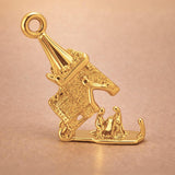 18ct Yellow Gold - Church Mass Charm