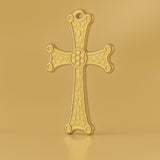 9ct Yellow Gold - Medieval Crucifix Charm