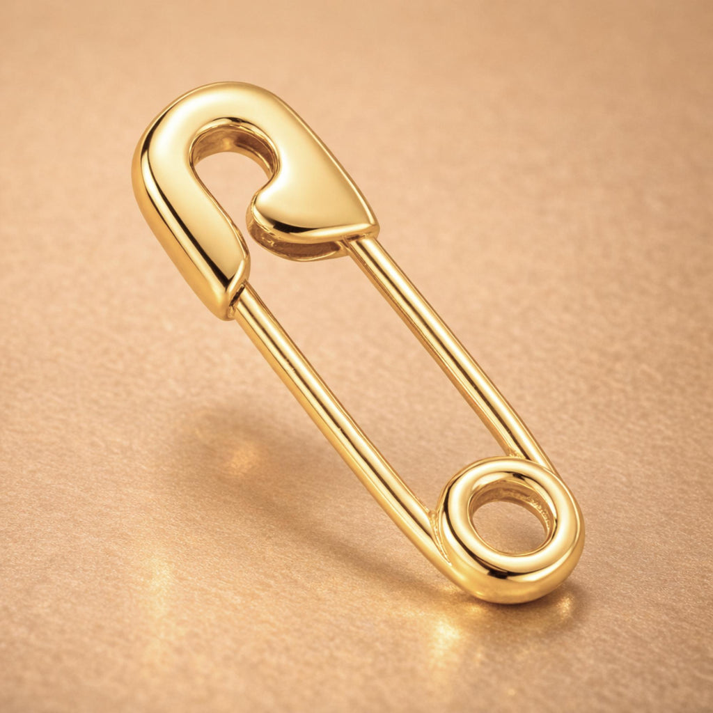 18ct Yellow Gold - Safety Pin Charm