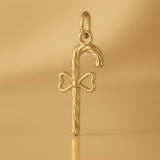 9ct Yellow Gold - Candy Cane Charm