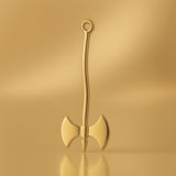 9ct Yellow Gold - Viking Battle Axe Charm