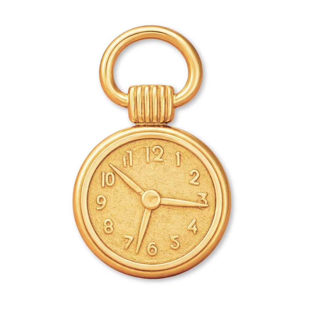 18ct Yellow Gold - Vintage Pocket Watch Charm