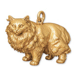 9ct Yellow Gold - Cymric Cat Charm