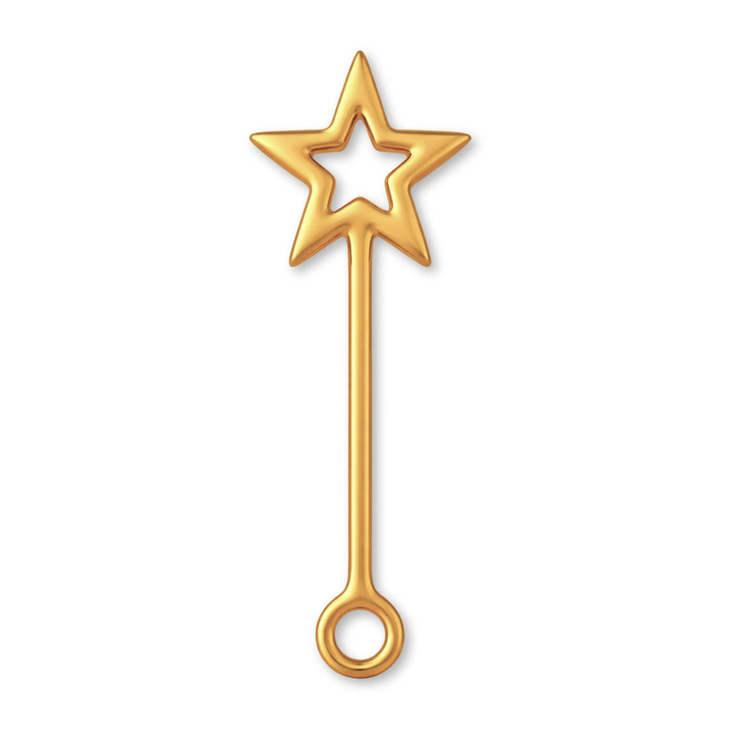 9ct Yellow Gold - Star Wand Charm