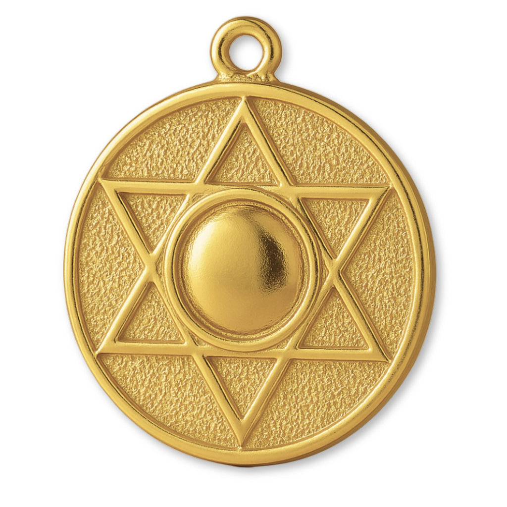 9ct Yellow Gold - Star of David Amulet Charm