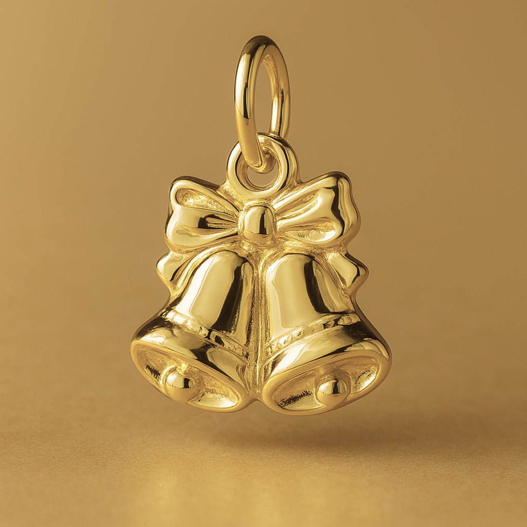 9ct Yellow Gold - Traditional Christmas Bells Charm