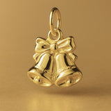 9ct Yellow Gold - Traditional Christmas Bells Charm