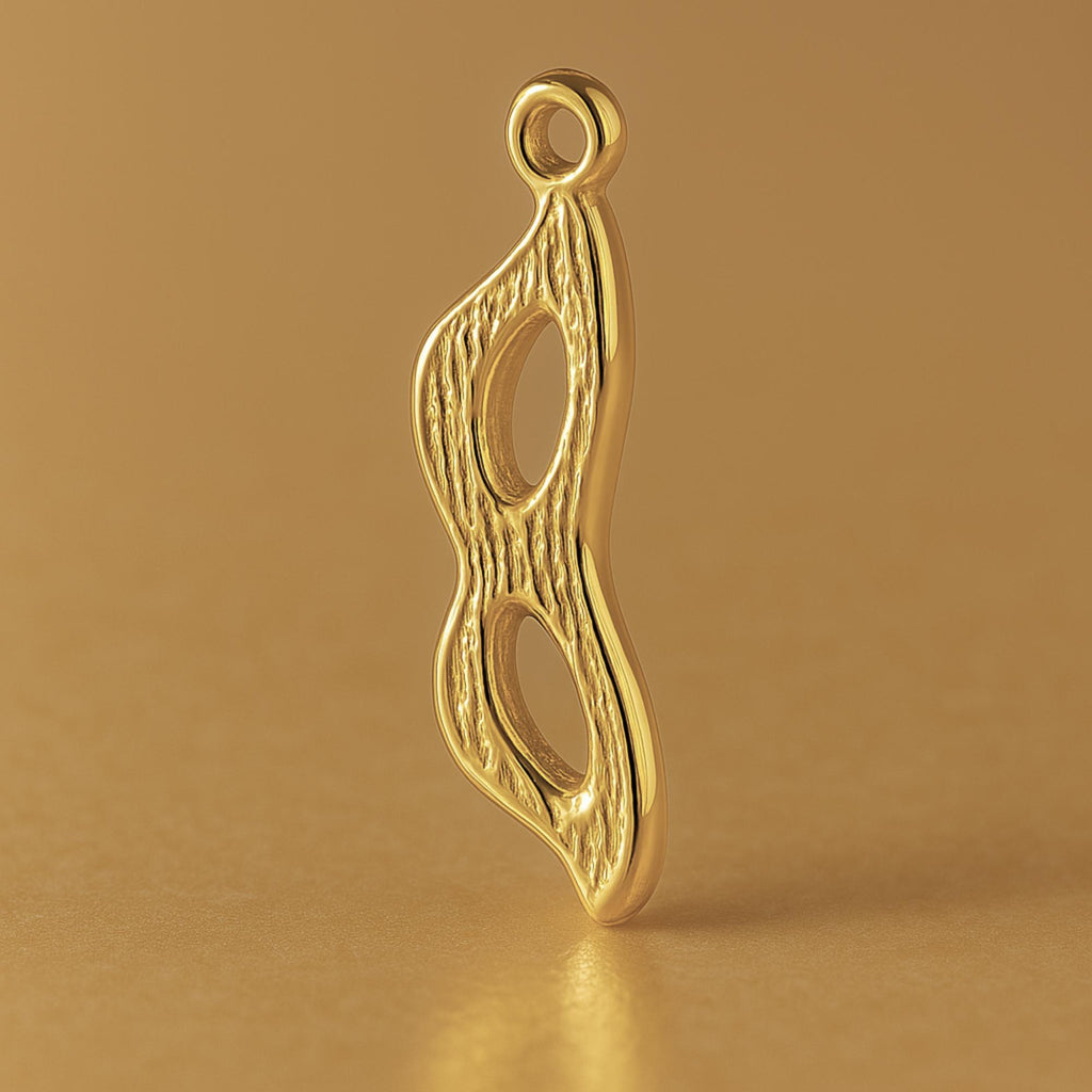 18ct Yellow Gold - Masquerade Mask Charm