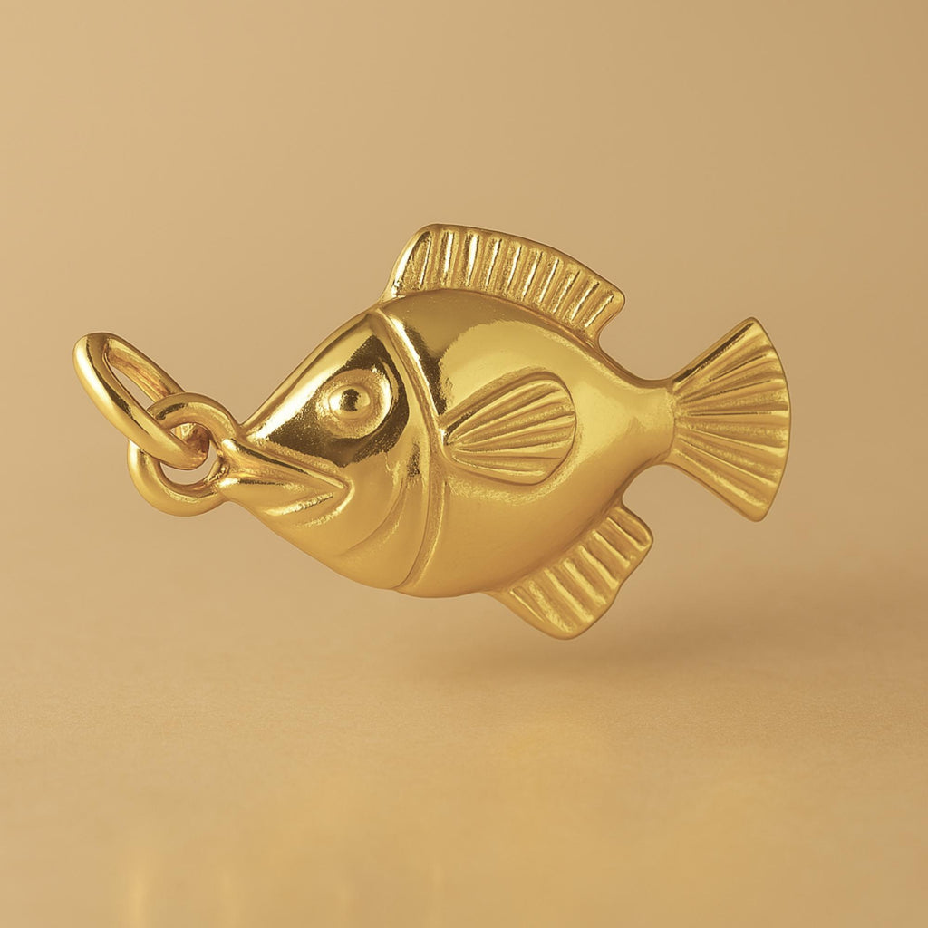 9ct Yellow Gold - Tropical Tang Fish Charm