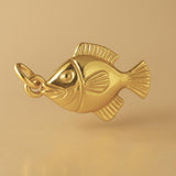 9ct Yellow Gold - Tropical Tang Fish Charm