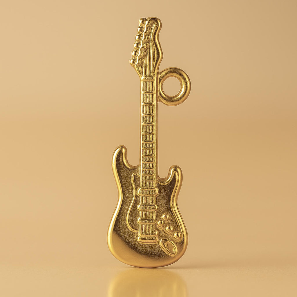 18ct Yellow Gold - Tele Electric Guitar Charm