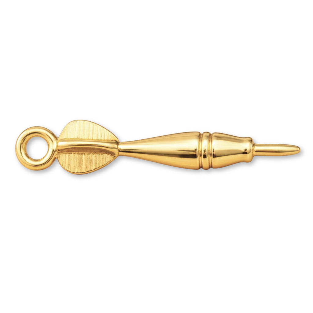 18ct Yellow Gold - Throwing Dart Charm