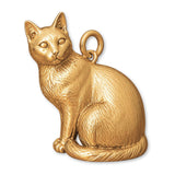 9ct Yellow Gold - Siamese Cat Charm