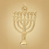9ct Yellow Gold - Temple Menorah Charm