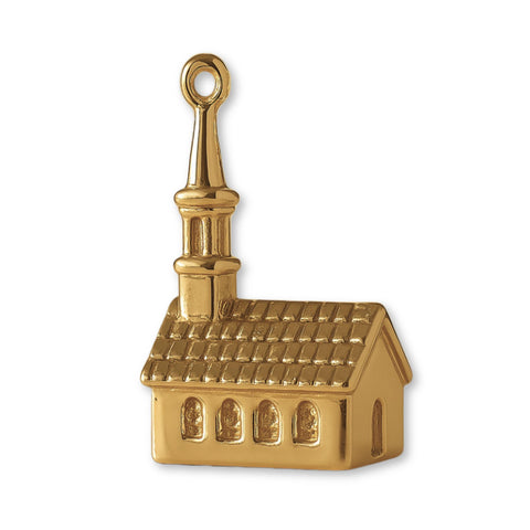 18ct Yellow Gold - Steeple Church Charm