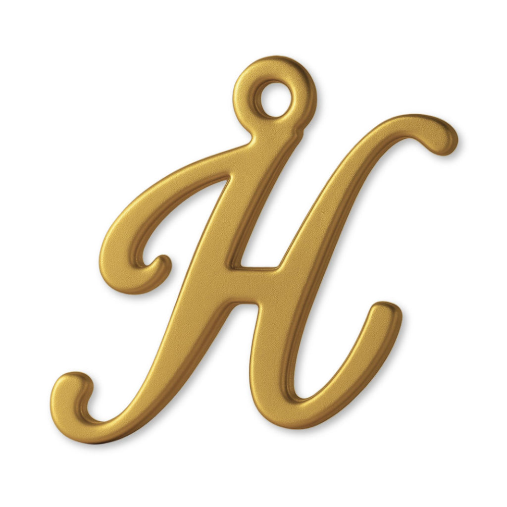 9ct Yellow Gold - Cursive Letter Charm