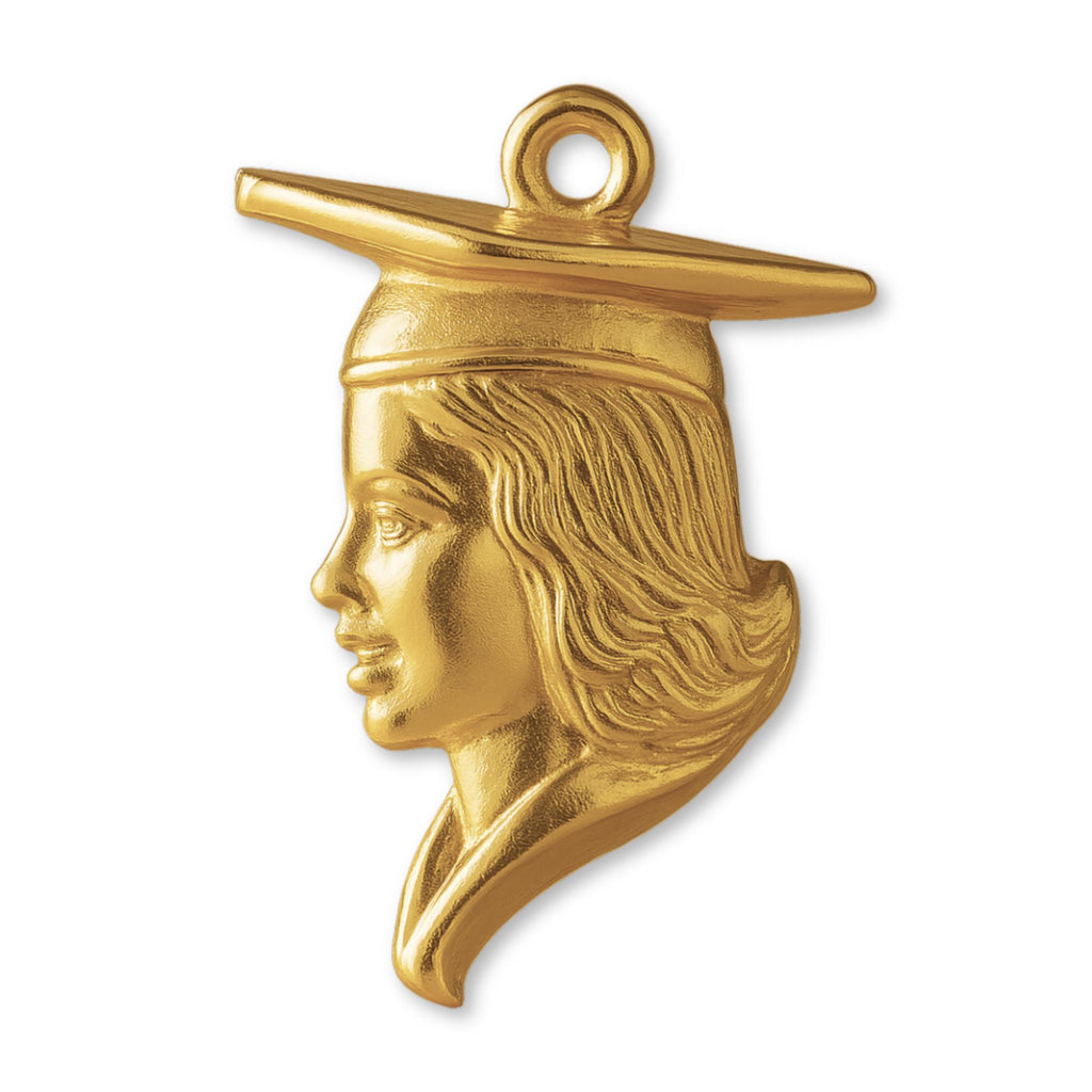 9ct Yellow Gold - College Graduate Charm