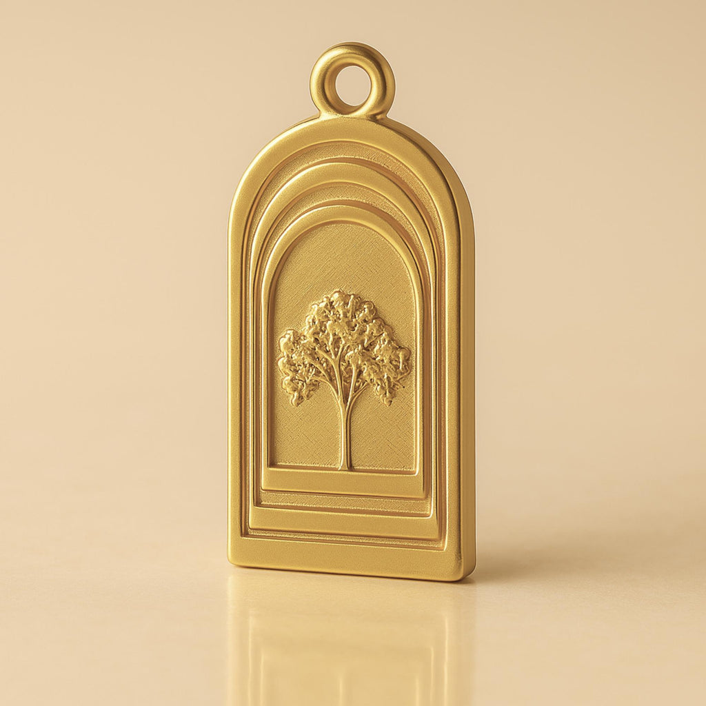 9ct Yellow Gold - Arched Tree of Life Charm