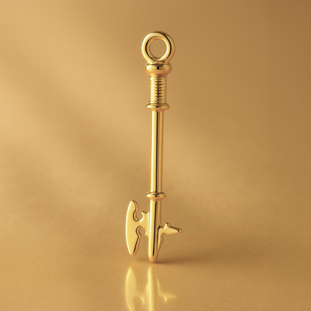 18ct Yellow Gold - Halberd Axe Charm