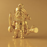 18ct Yellow Gold - Pirate Buccaneer Charm