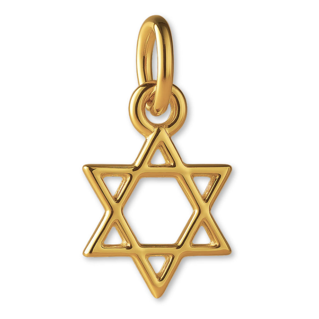 9ct Yellow Gold - Mini Star of David Charm