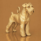 9ct Yellow Gold - Miniature Schnauzer Dog Charm