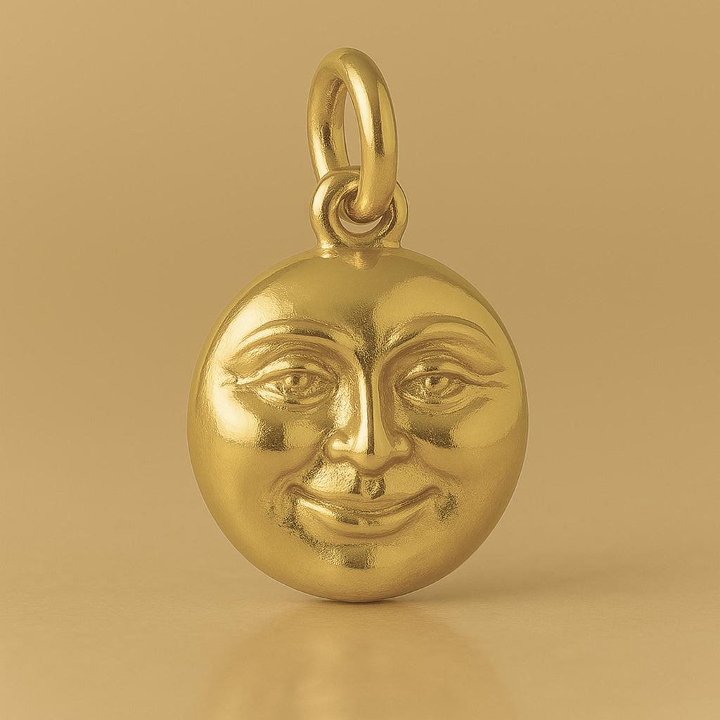 9ct Yellow Gold - Luna Protection Charm