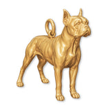 9ct Yellow Gold - Boston Terrier Dog Charm