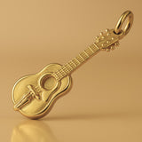 18ct Yellow Gold - Acoustic Guitar Charm