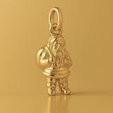 9ct Yellow Gold - Classic Santa Claus Charm