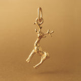 9ct Yellow Gold - Tundra Reindeer Charm
