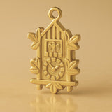 9ct Yellow Gold - Ornate Cuckoo Clock Charm