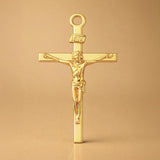 18ct Yellow Gold - Traditional Jesus Crucifix Charm