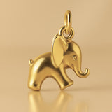 18ct Yellow Gold - Baby Elephant Charm