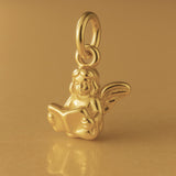 18ct Yellow Gold - Miniature Singing Angel Charm