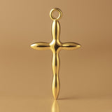 9ct Yellow Gold - Fluid Crucifix Charm