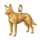 18ct Yellow Gold - Australian Cattle Dog Charm