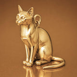 9ct Yellow Gold - Tonkinese Cat Charm