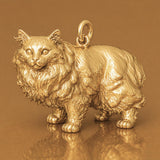18ct Yellow Gold - Cymric Cat Charm