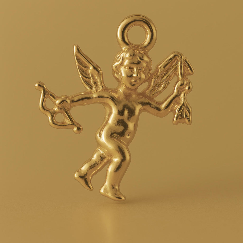 9ct Yellow Gold - Cupid of Peace Charm
