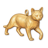 18ct Yellow Gold - Bengal Cat Charm