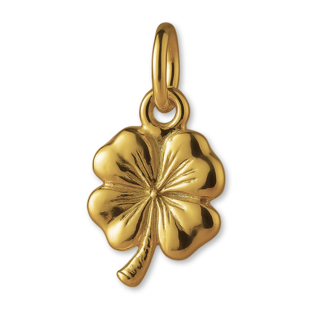 18ct Yellow Gold - Classic Four-Leaf Clover Charm